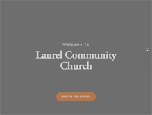 Tablet Screenshot of laurelchurch.com